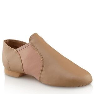 Capezio EJC2 E-Series Silp on Jazz shoes size 1M Caramel
